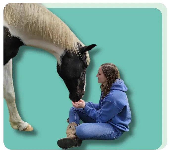 Manon avec un cheval